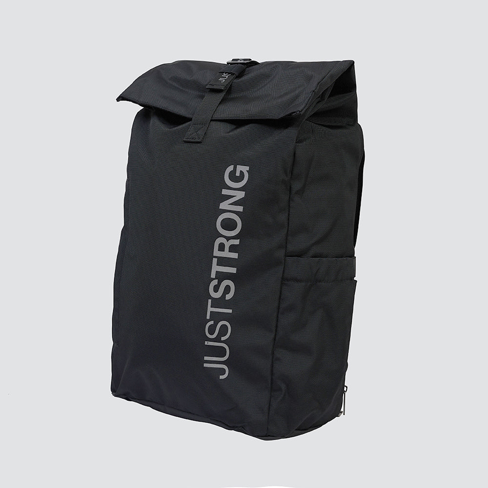 Black Luxe Rolltop Backpack