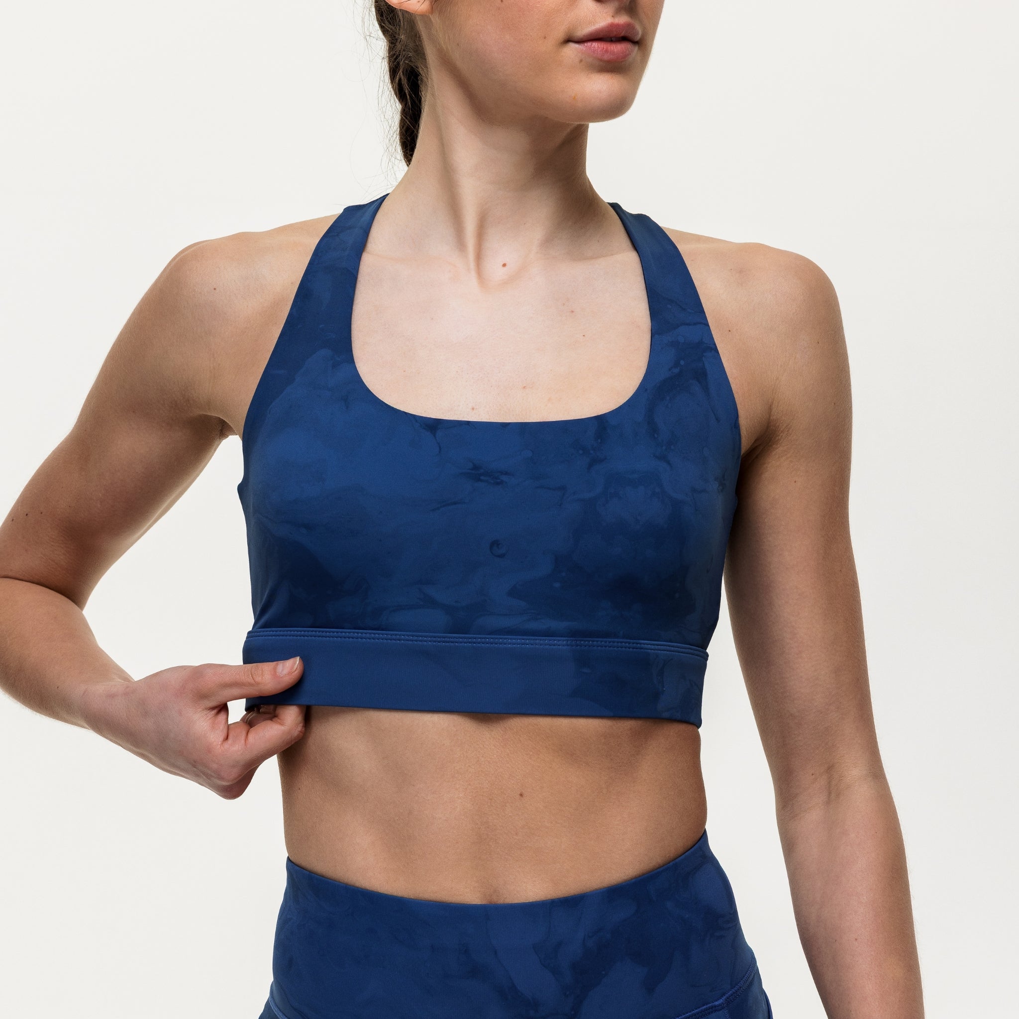 Flex Medium Support Bra - Indigo Marble