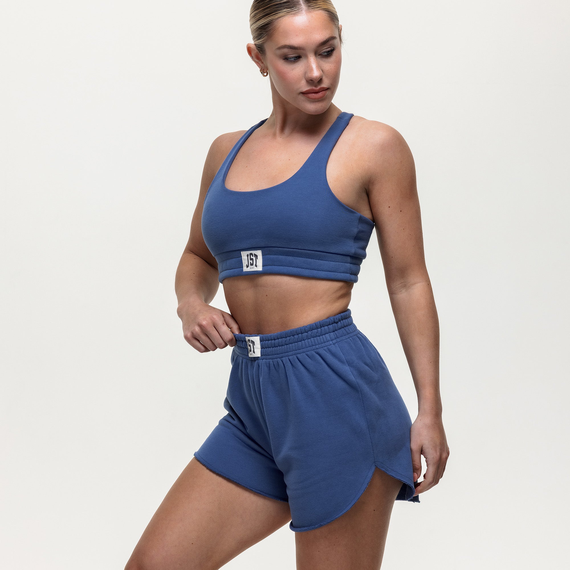 Timeout Sweatshirt Bralette - Vintage Indigo