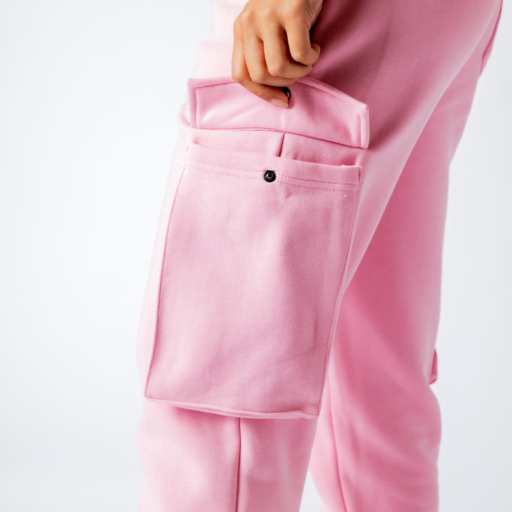 Cargo Joggers - Bubblegum Pink