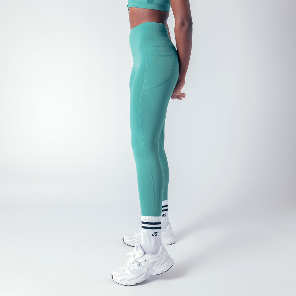 High Rise Genesis Leggings - Emerald Green