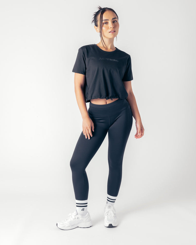 Mid Rise Genesis Leggings - Black Onyx