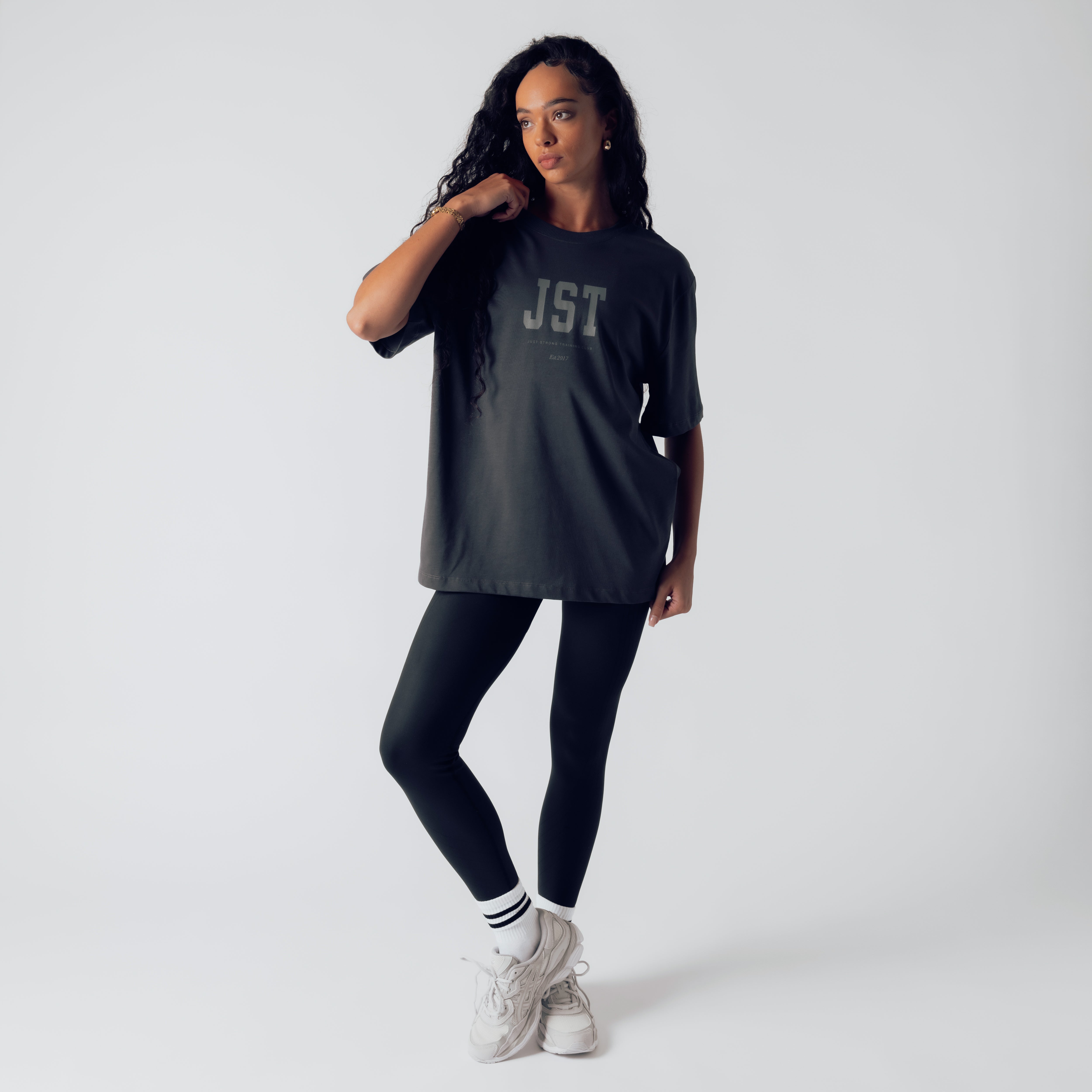 Training Club Oversized Tee - Washed Black