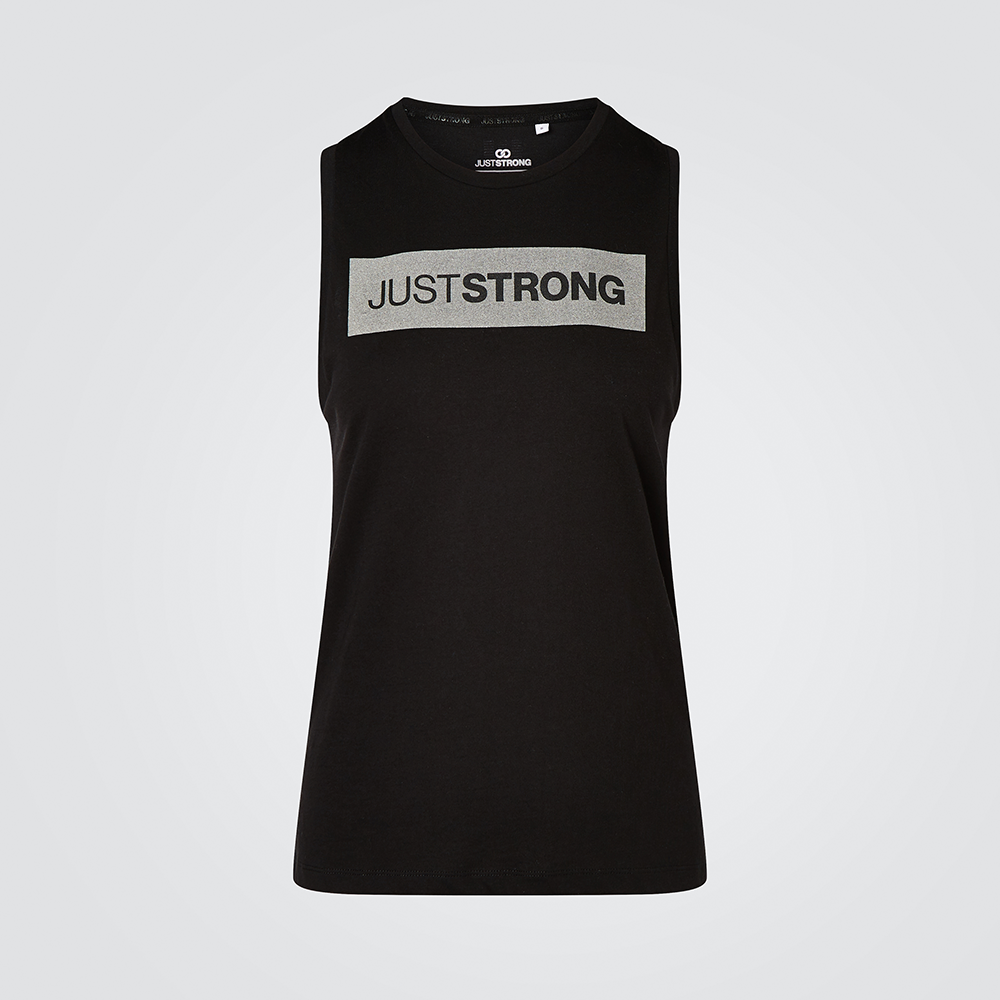 Reflective Black Athletic Box Tank