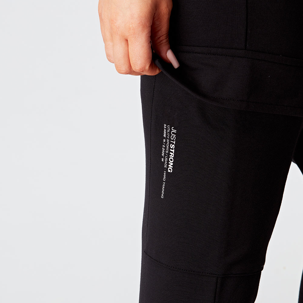 Black Cargo Joggers